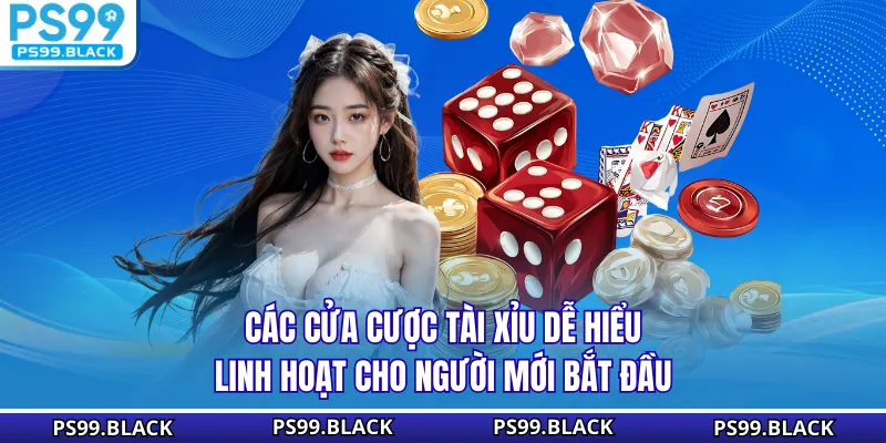 Các cửa cược tài xỉu dễ hiểu, linh hoạt cho người mới bắt đầu